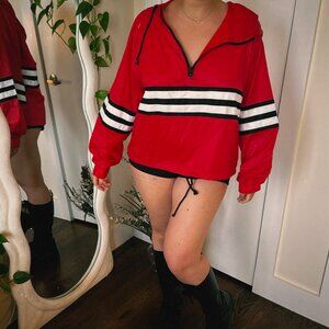 Thin red rain jacket-DOLLS KILL Horoscopez